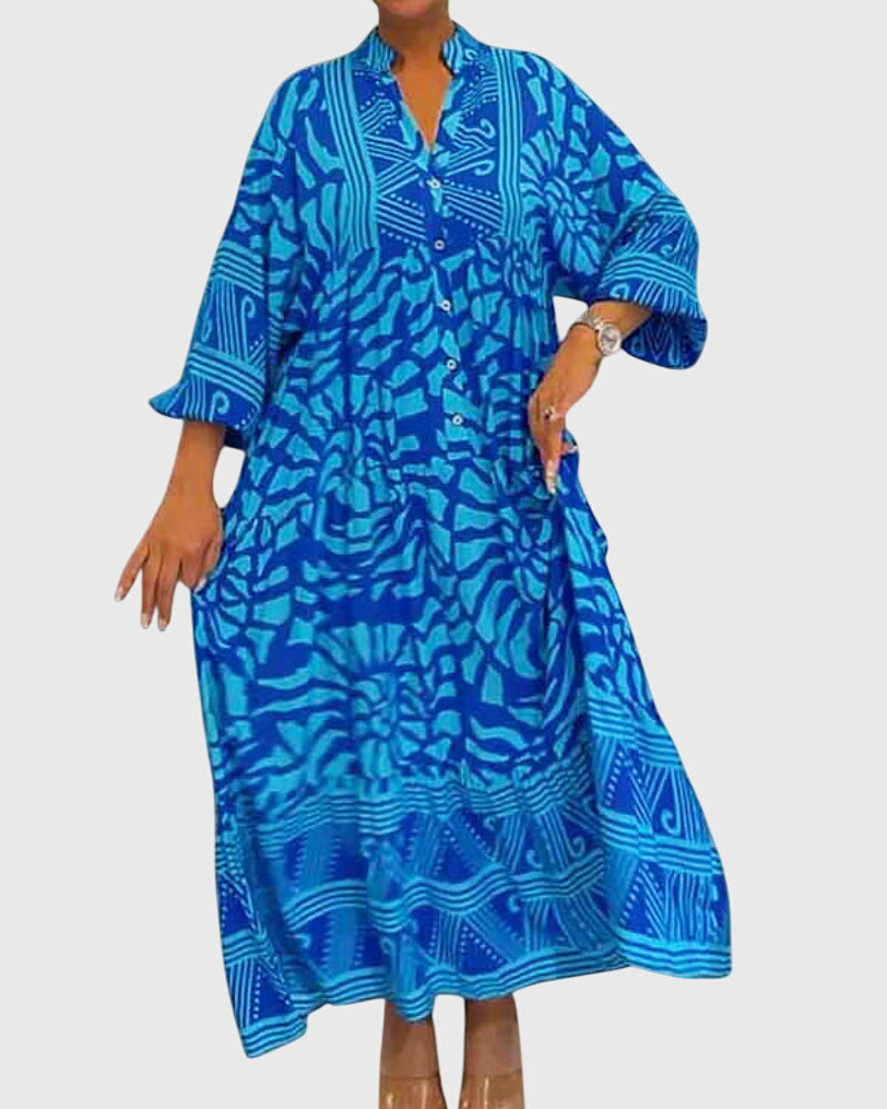 Mckinley™ | Maxi Jurk Met Elegante Print