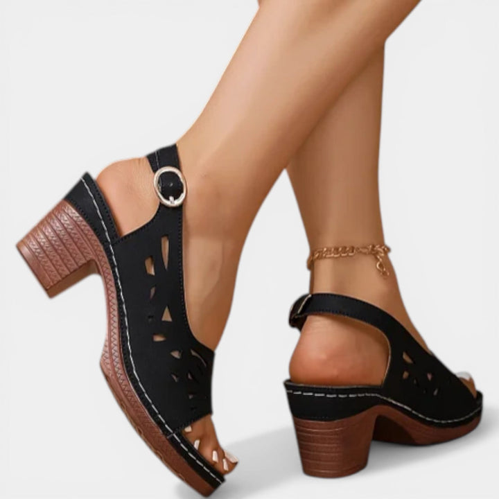 Dina | Orthopedische Lente Hak Sandalen