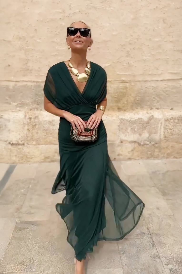Elegante Zijden Robe Santana - Maison Claire et Sylvie