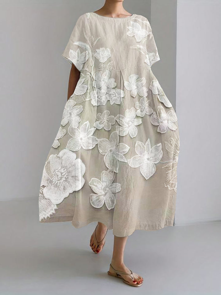 Oaklyn™ | Elegante Bloemenprint Jurk