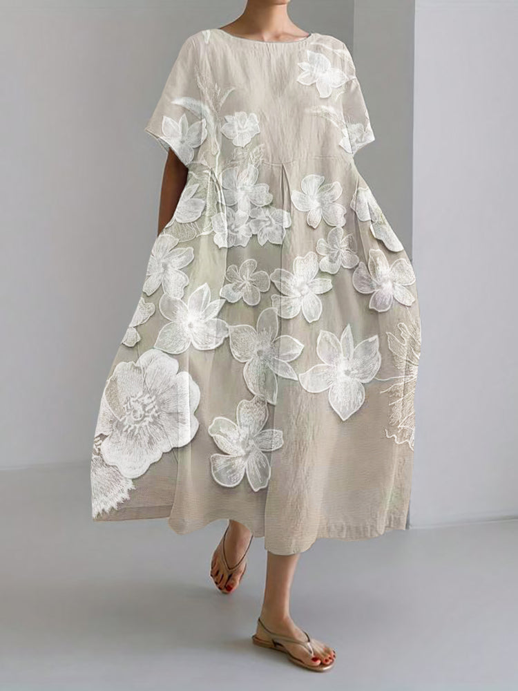Oaklyn™ | Elegante Bloemenprint Jurk