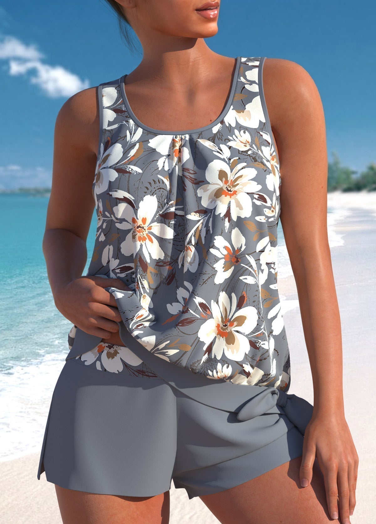Helena™ | Stijlvolle Bloemen Tankini Set Dames