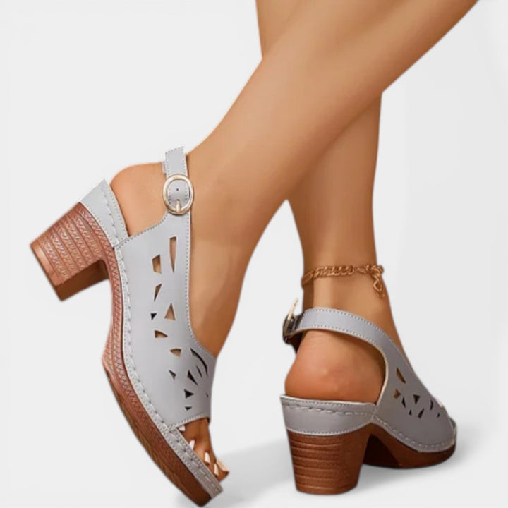 Dina | Orthopedische Lente Hak Sandalen