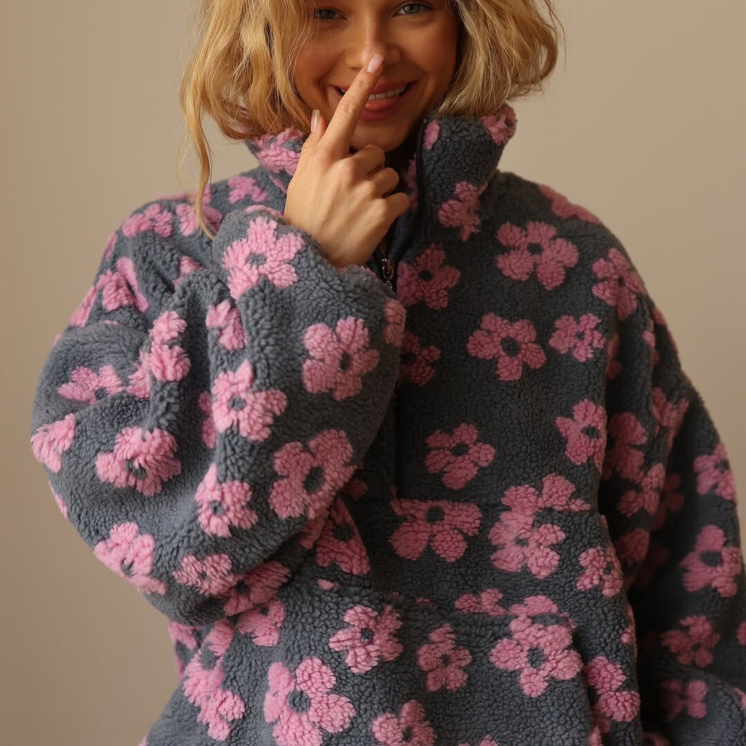 Laluna | Trui met Bloemenprint