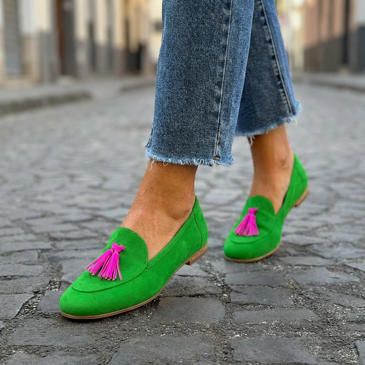 Mandy Tassen Versierde Loafers