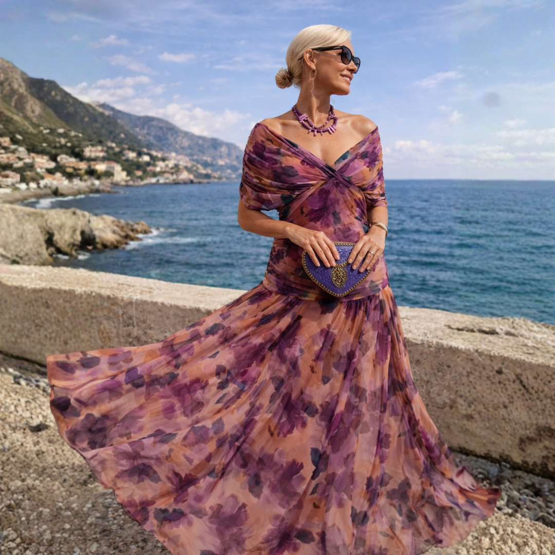 Liz | Off Shoulder Maxi Jurk