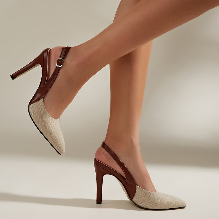 Amélie | Contrast Slingback Hakken