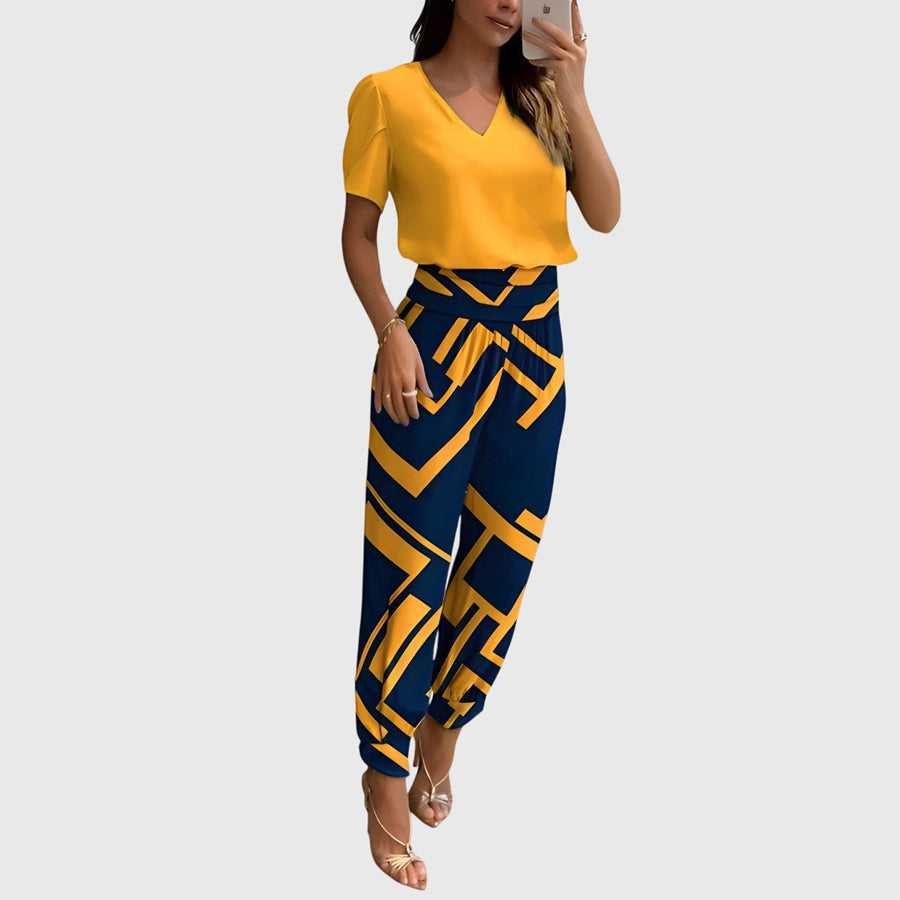 Jennifer™ | Stijlvolle Blouse en Broek Set