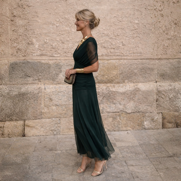 Liz | Off Shoulder Maxi Jurk