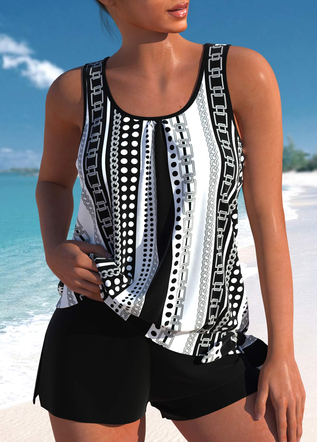 Helena™ | Stijlvolle Bloemen Tankini Set Dames