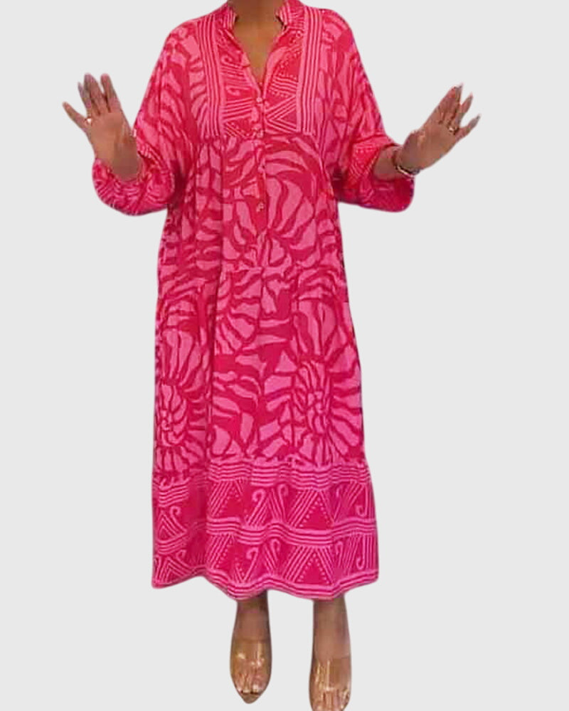 Mckinley™ | Maxi Jurk Met Elegante Print