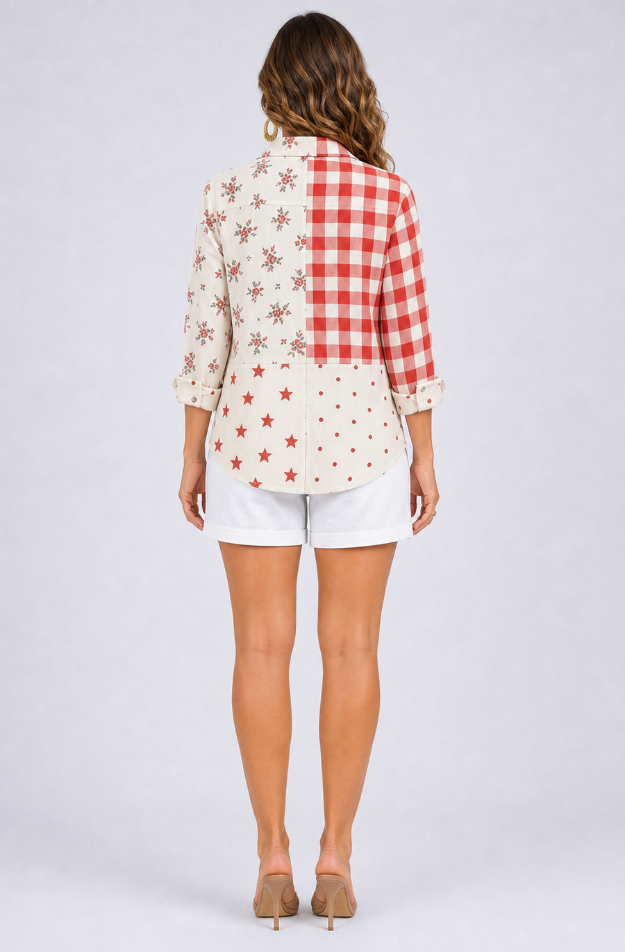 Faelynn™ | Country Patchwork Blouse
