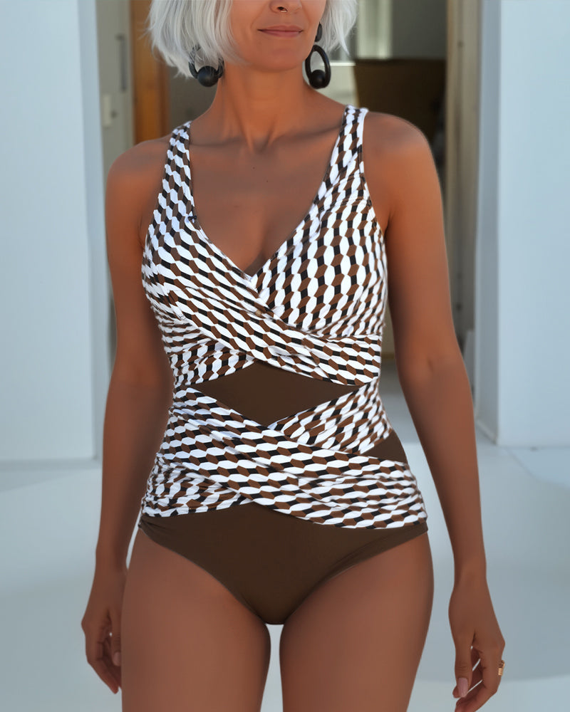 Ashley™ | Badpak met Cross Over Ontwerp voor Resort Casual Wear