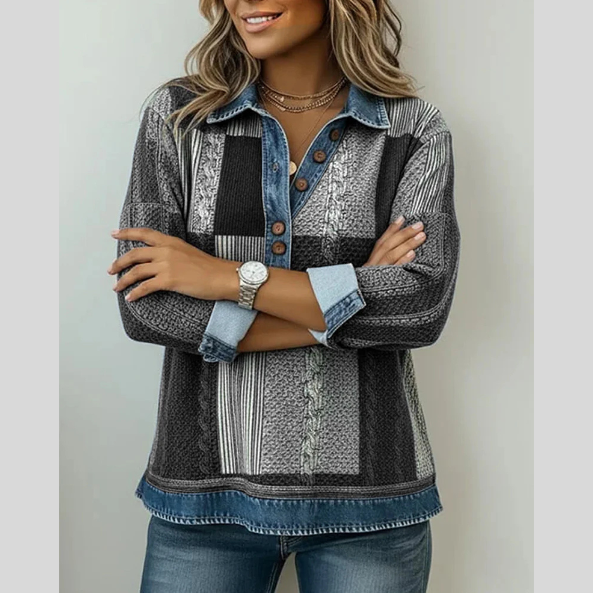 Franciska | Patchwork Sweatshirts