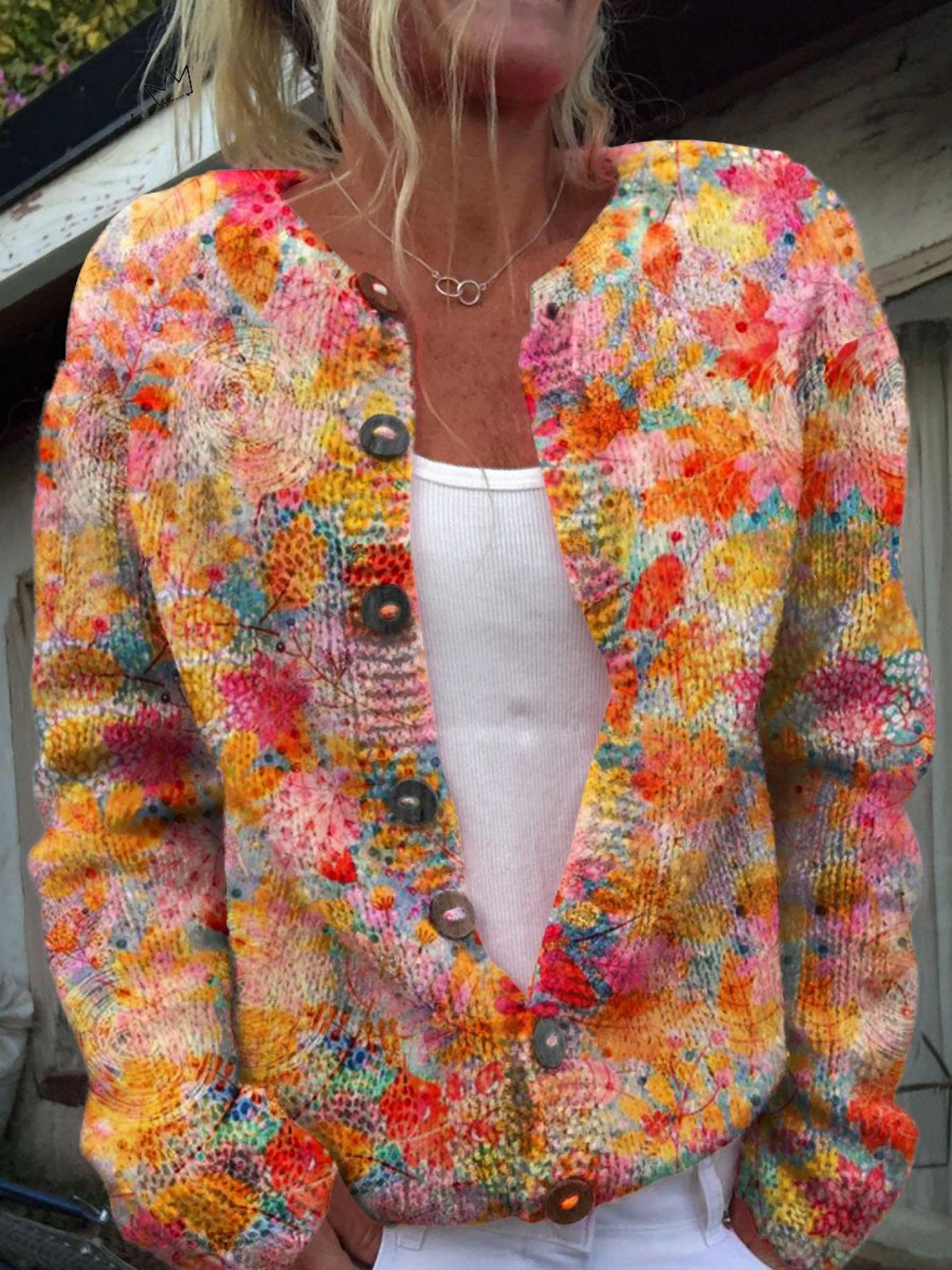 Cherelle | Comfortabel Vest bloemenprint