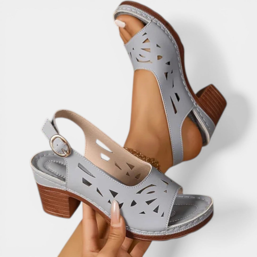 Dina | Orthopedische Lente Hak Sandalen