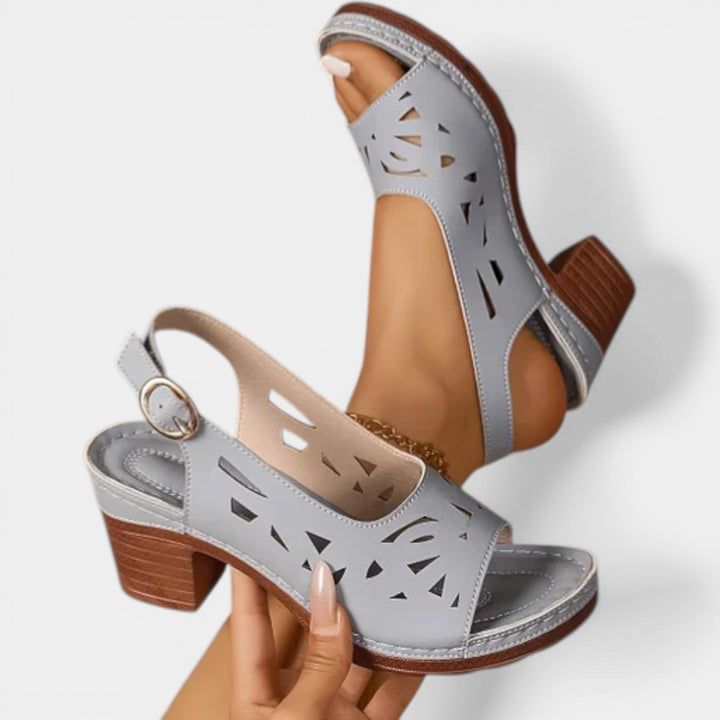 Dina | Orthopedische Lente Hak Sandalen