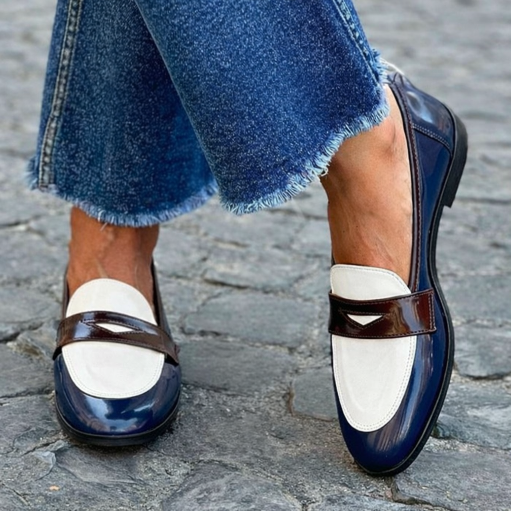 Claudia™ | Mokkassins met Contrast