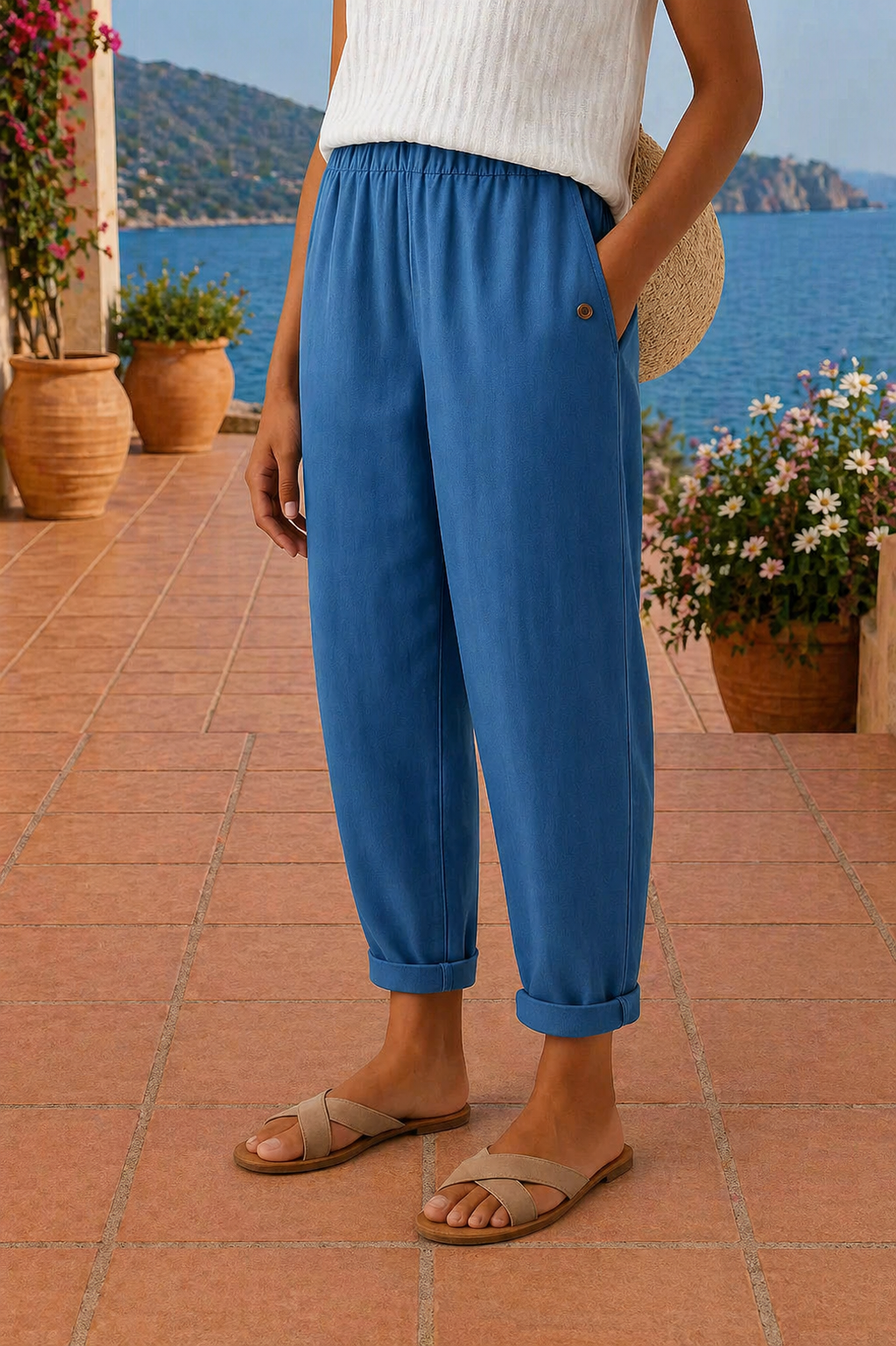 Hannah | Luchtige Broek met Comfortabele Pasvorm