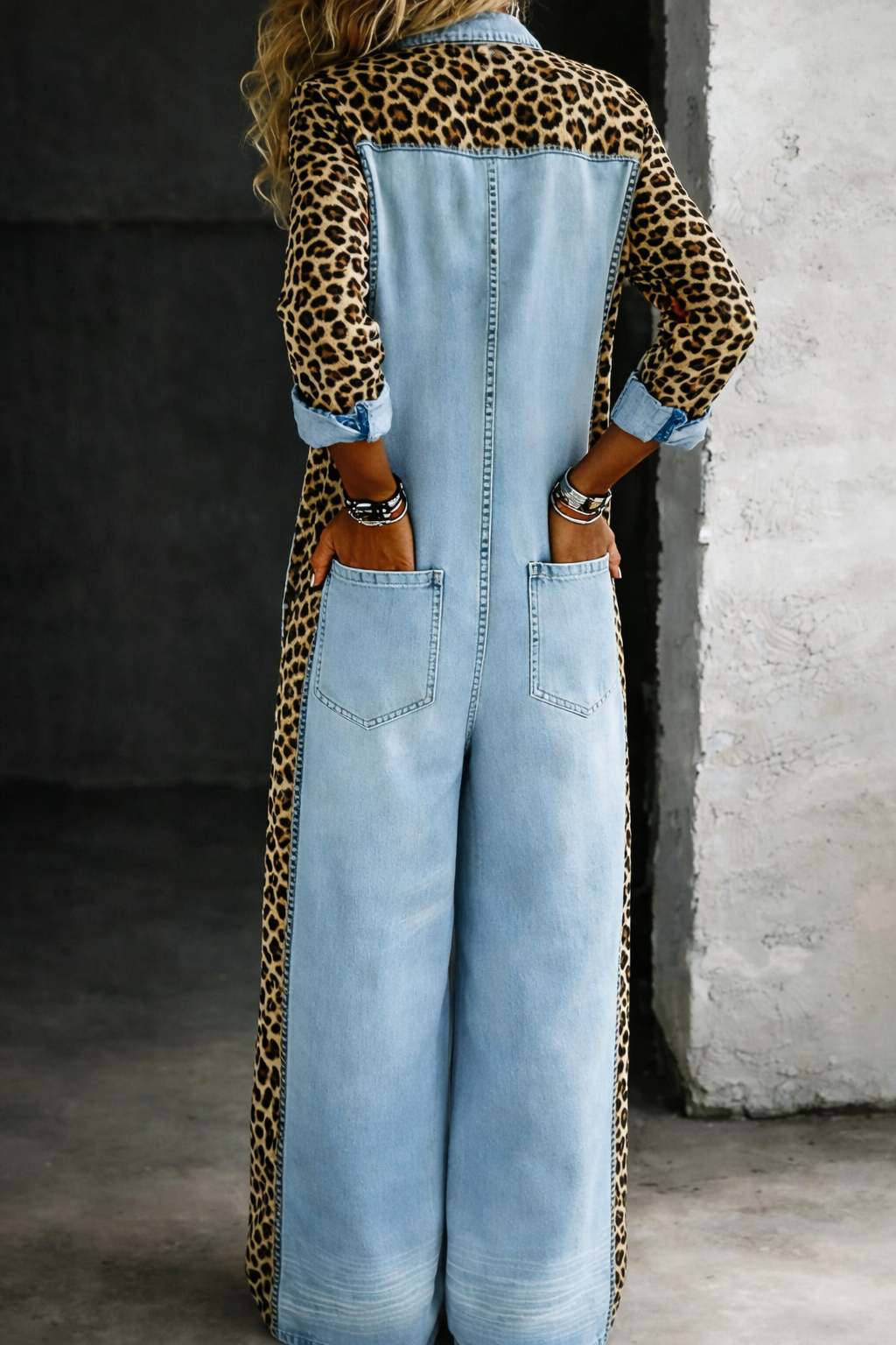 Amanda | Volledige denim jumpsuit