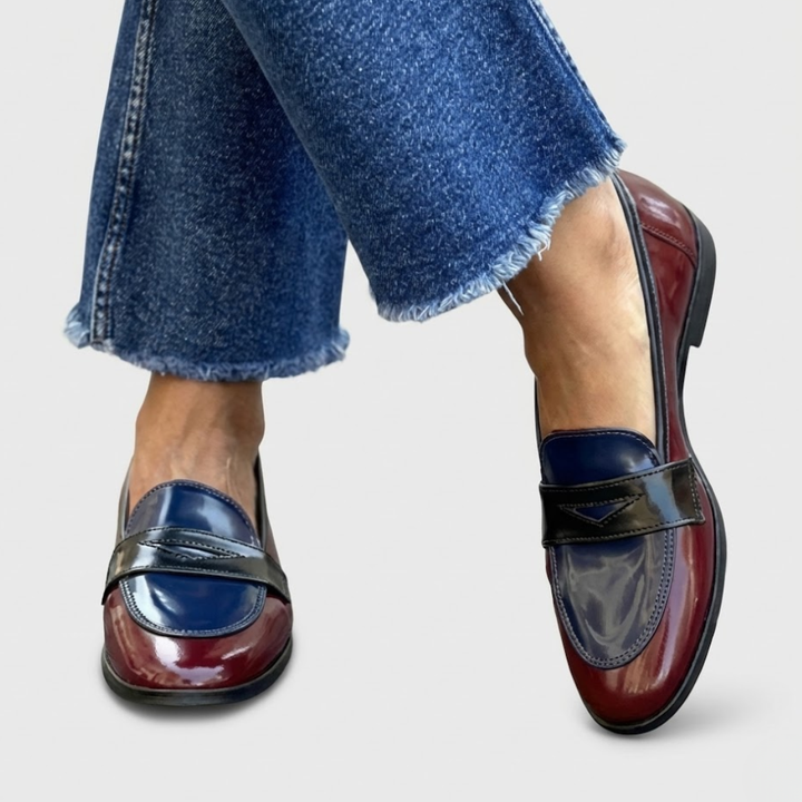 Claudia™ | Mokkassins met Contrast