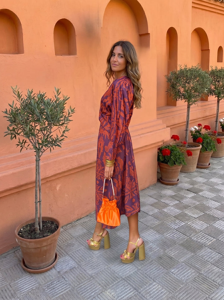 Silvia™ | Midi-jurk met print