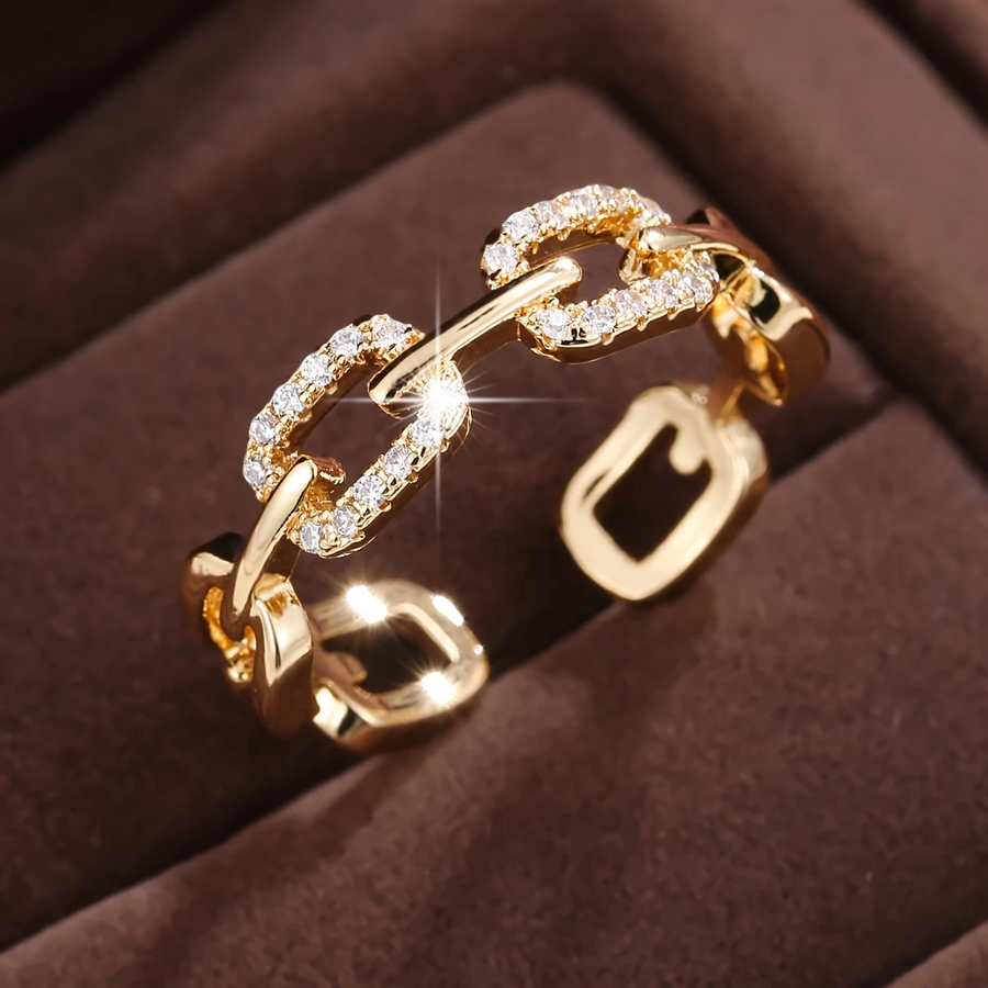 Gouden Ring “Stralende Ketting”