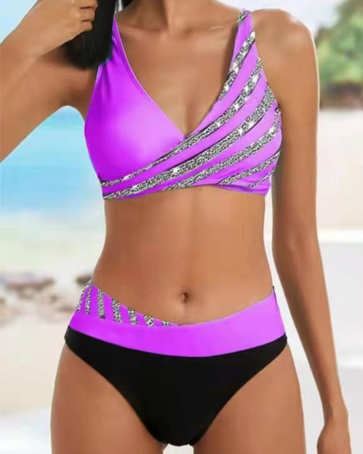 Mona - Bikini met een warme, gedurfde print