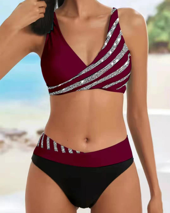 Mona - Bikini met een warme, gedurfde print