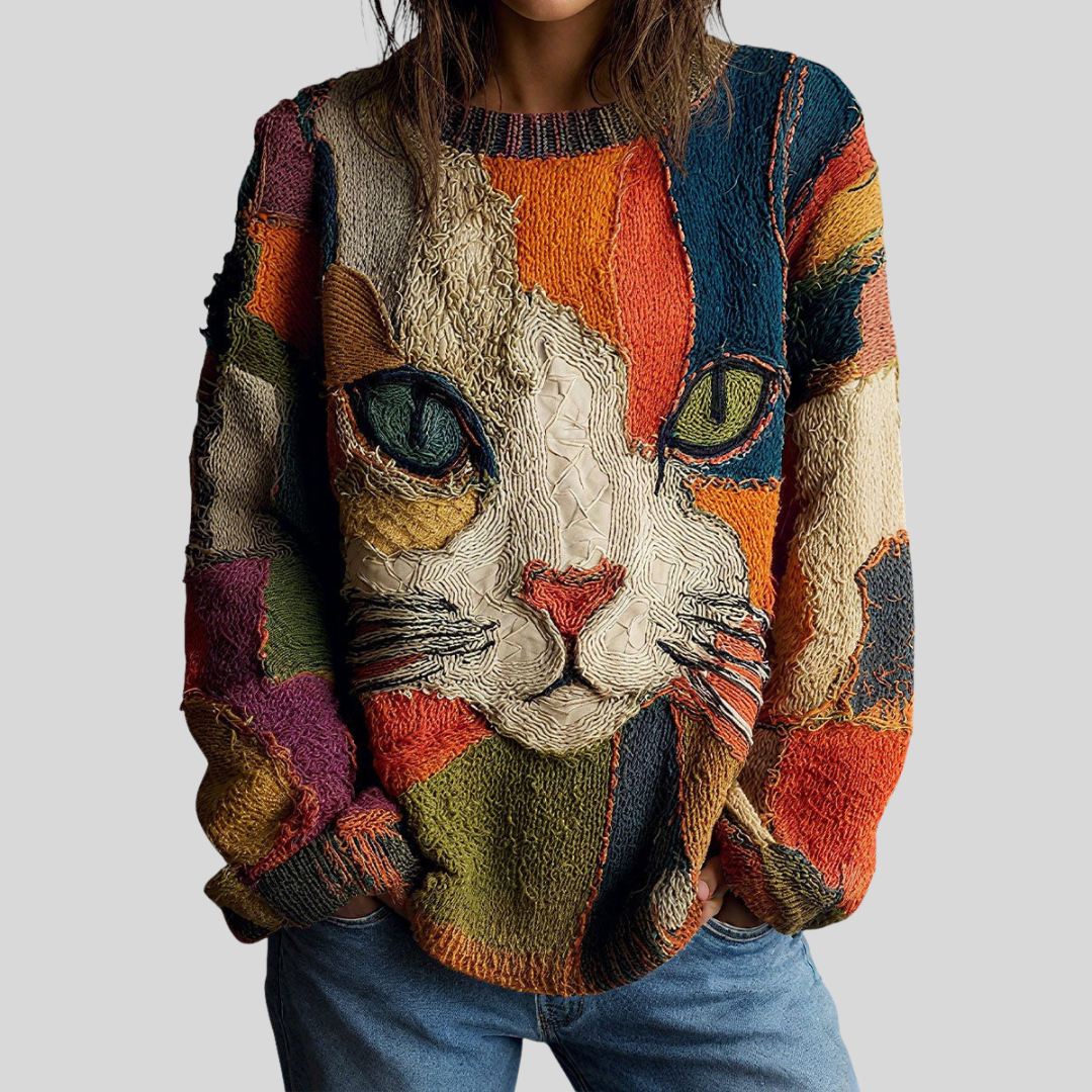 Zaira | Artistieke Kat Statement Top