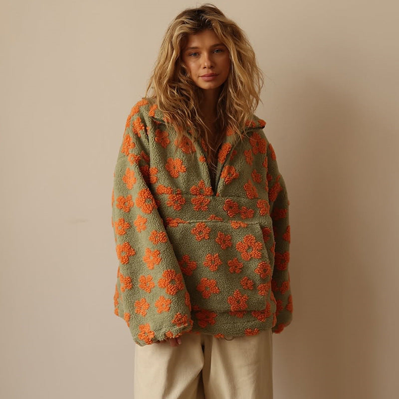 Laluna | Trui met Bloemenprint