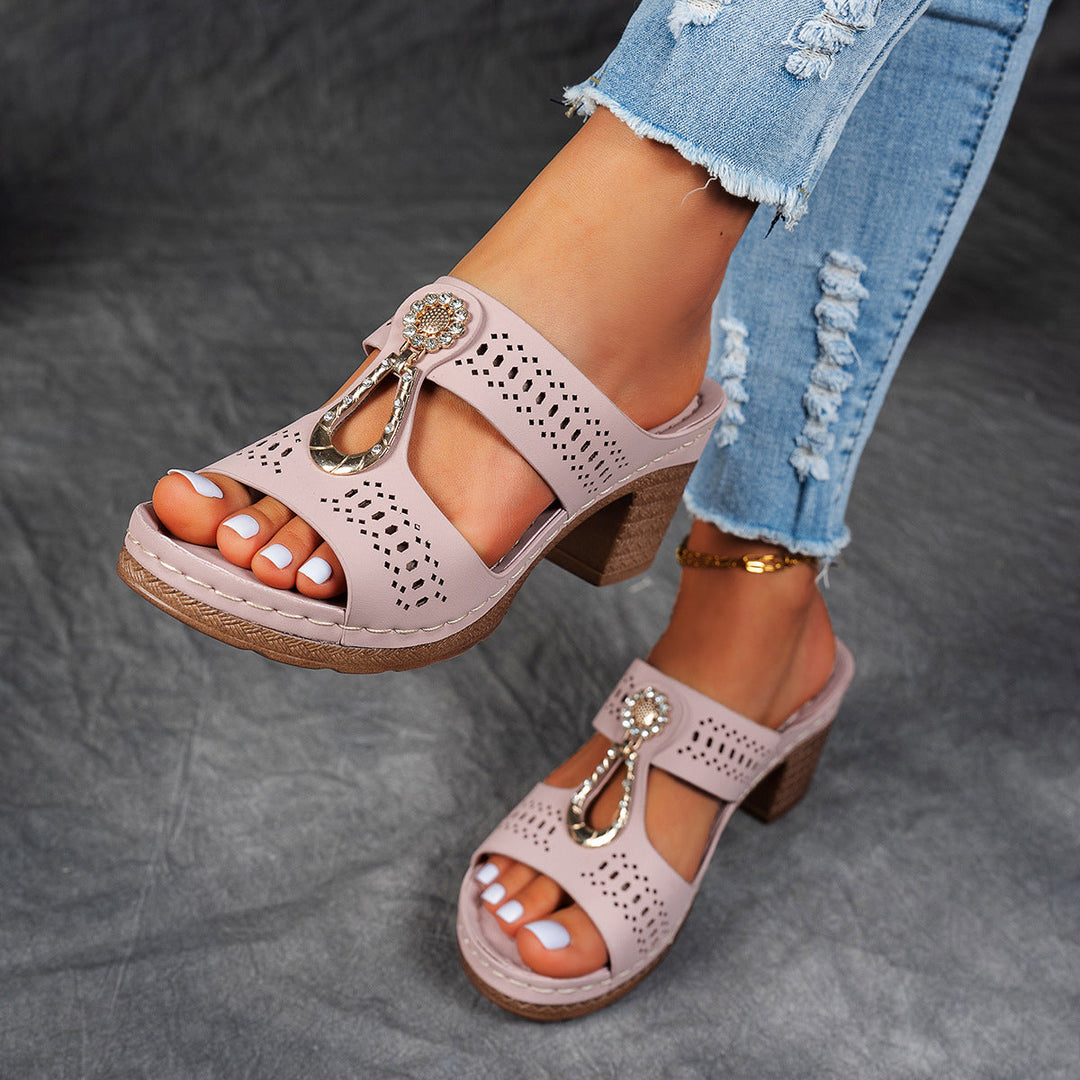 Linda | Hoge Hak Orthopedische Comfort Sandalen
