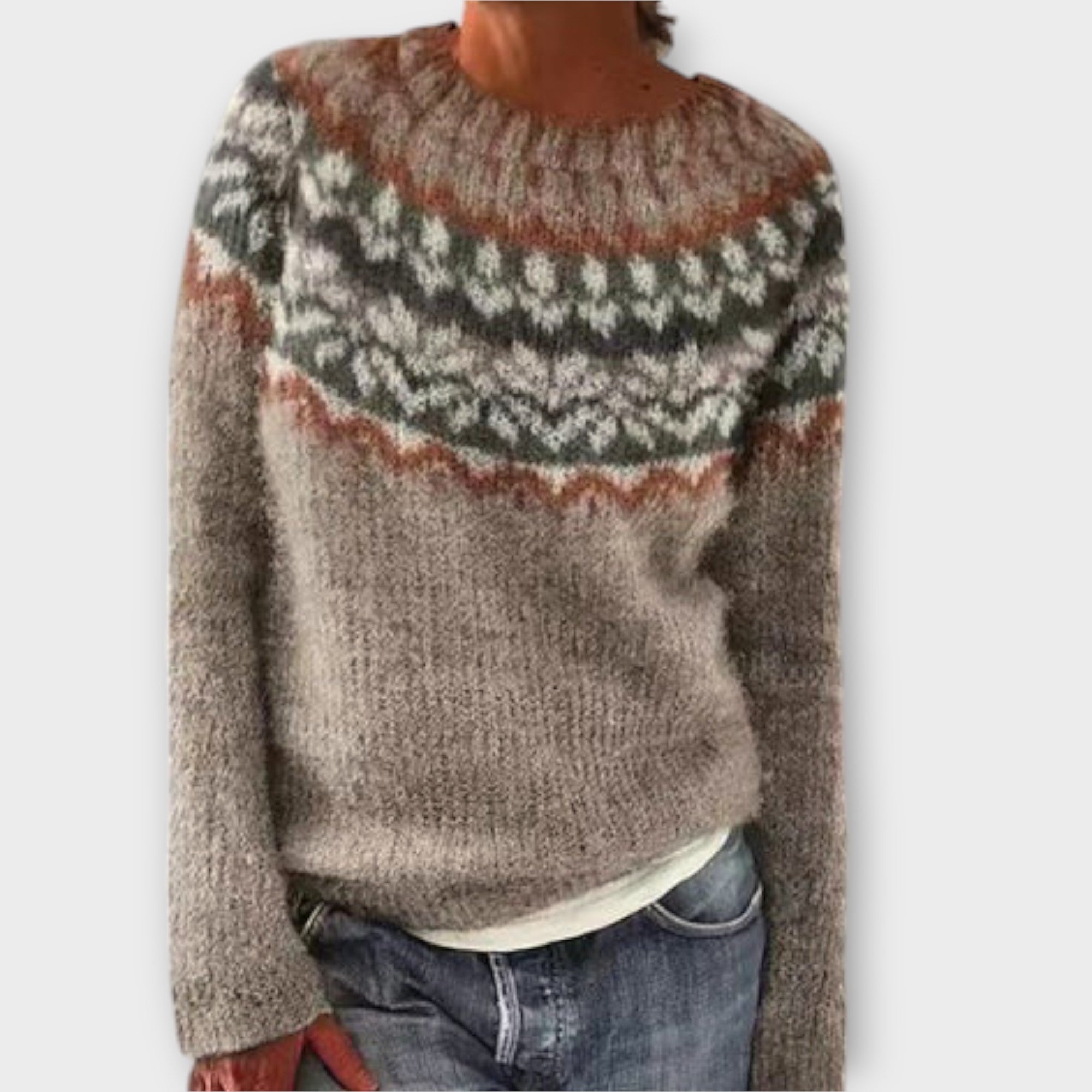 Müge | Jacquard trui met patroon