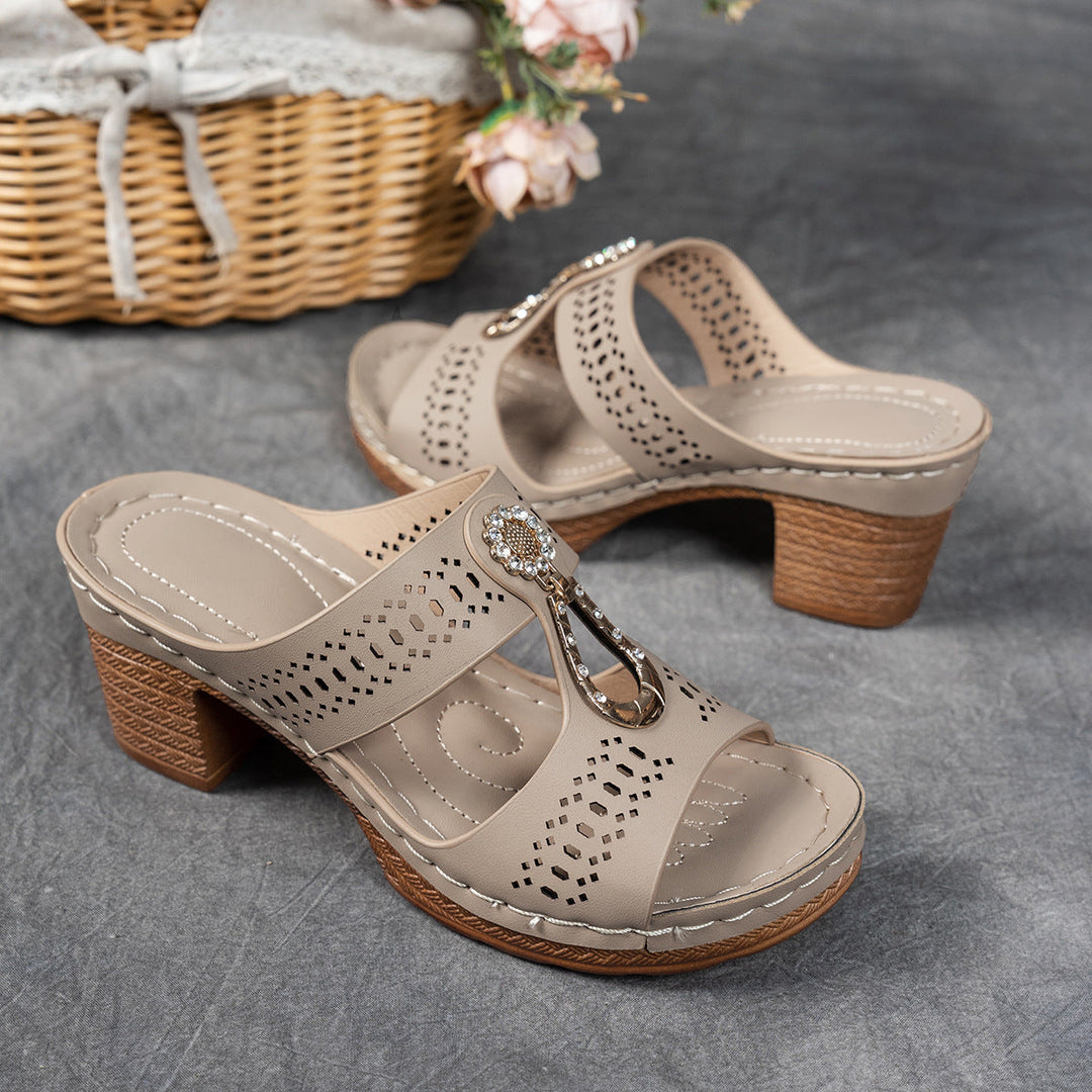 Linda | Hoge Hak Orthopedische Comfort Sandalen