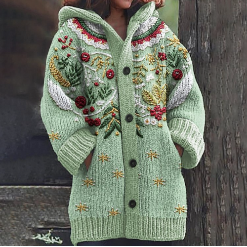 Flora | Feestelijke gebreide cardigan