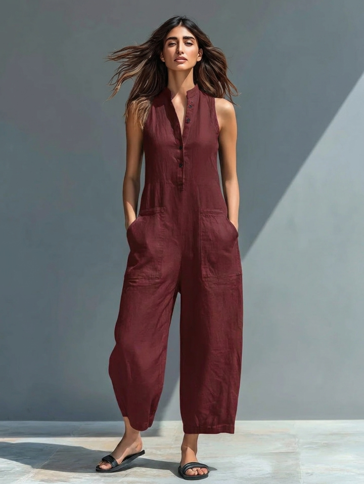 Lucinda | Elegante Mouwloze Jumpsuit