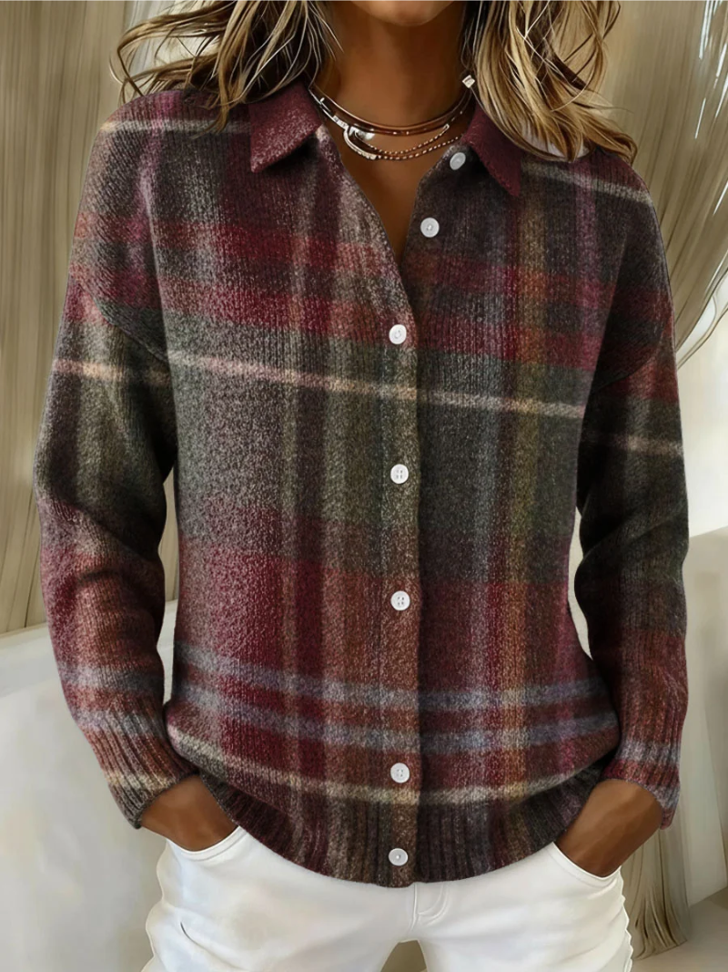 Marjolein | Geruite Cardigan