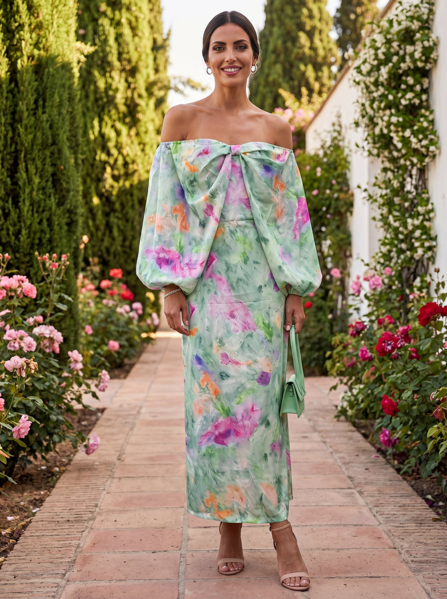 Elegante Lindaraja Jurk van Luxe Stof – Maison Claire en Sylvie