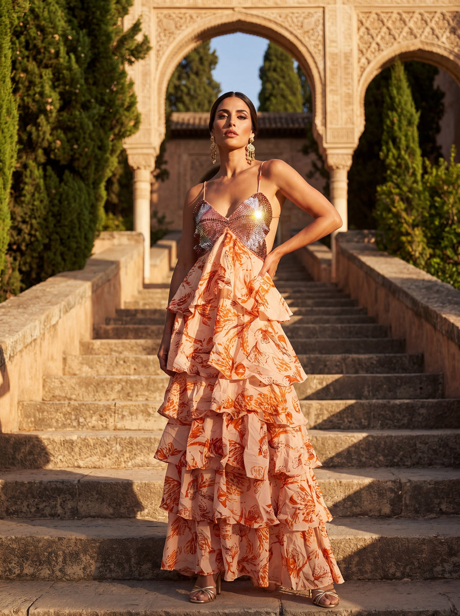 Elegante Zijden Ibiza Jurk – Maison Claire et Sylvie