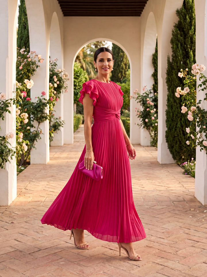 Elegante Selena Jurk in Fijn Tule - Maison Claire et Sylvie