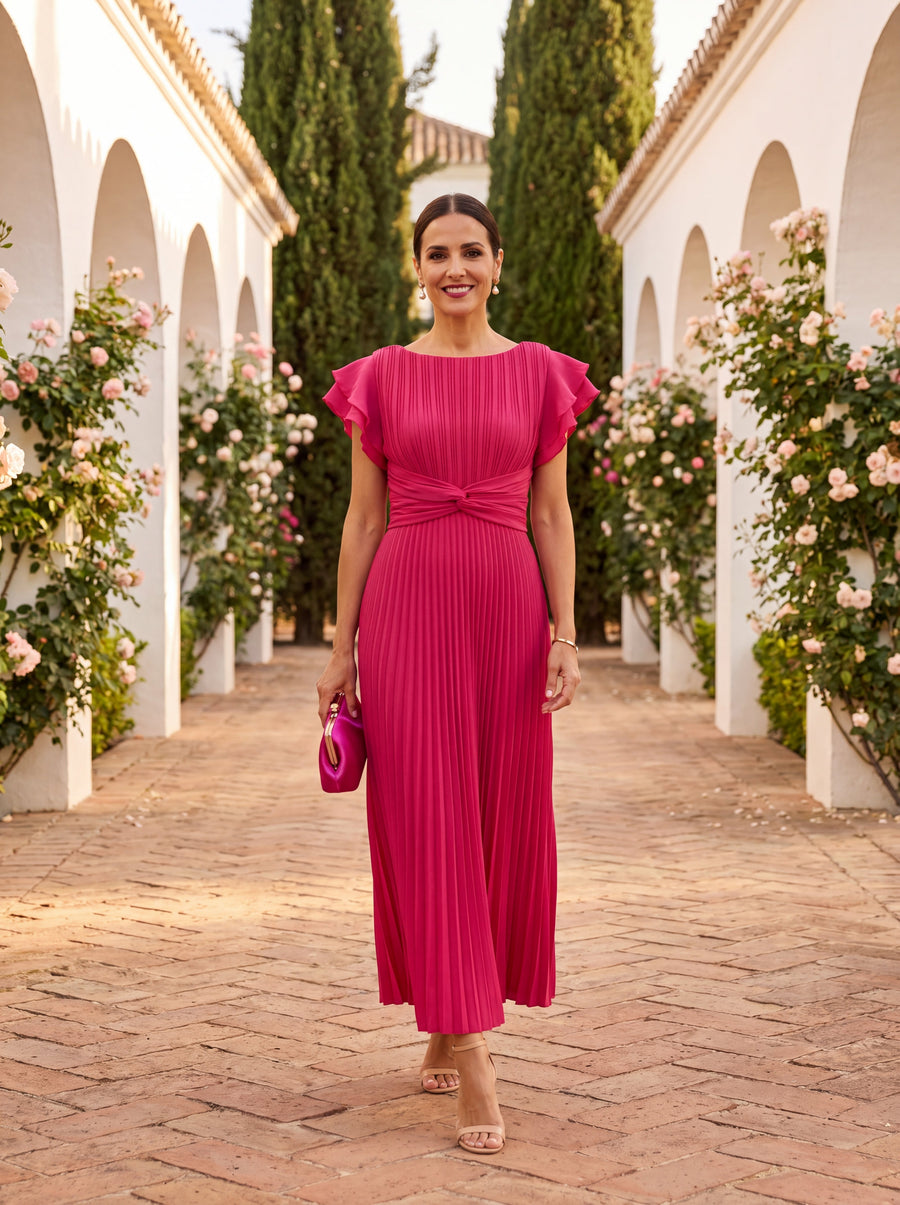 Elegante Selena Jurk in Fijn Tule - Maison Claire et Sylvie