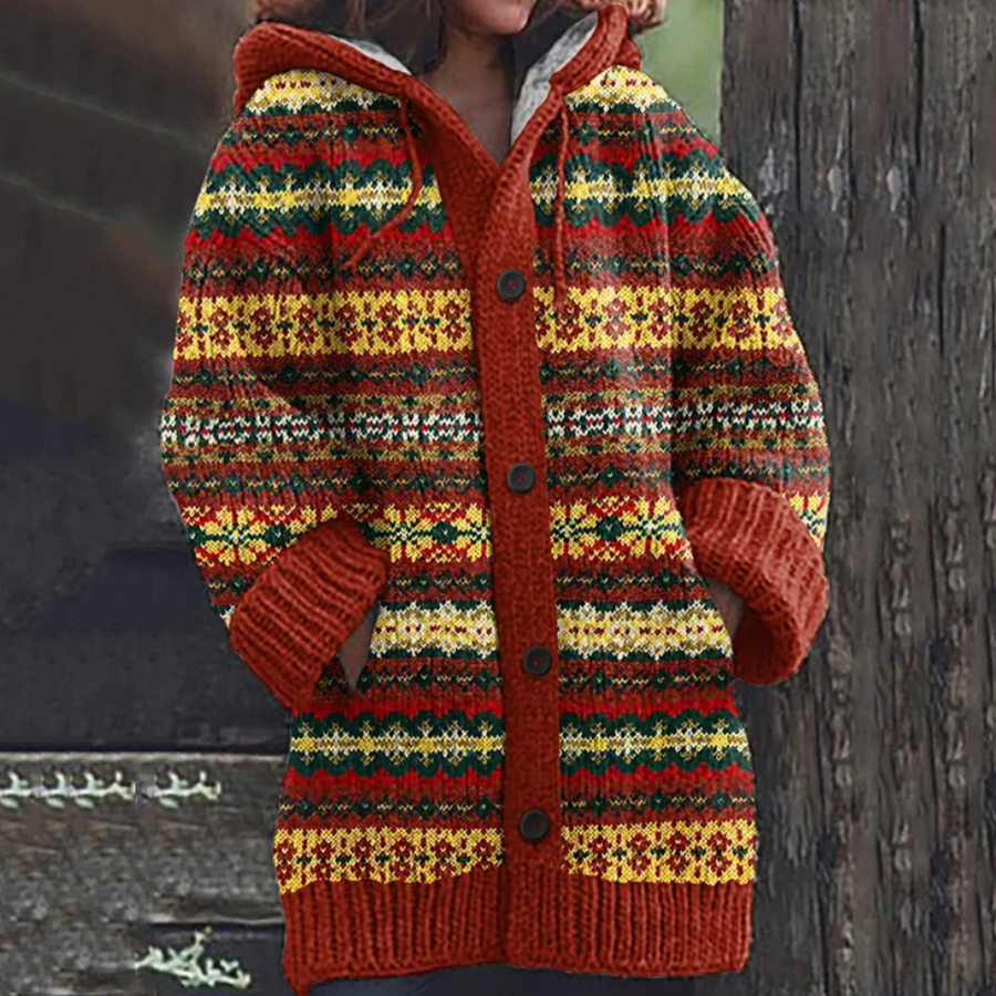 Eden | Jacquard Cardigan met patroon