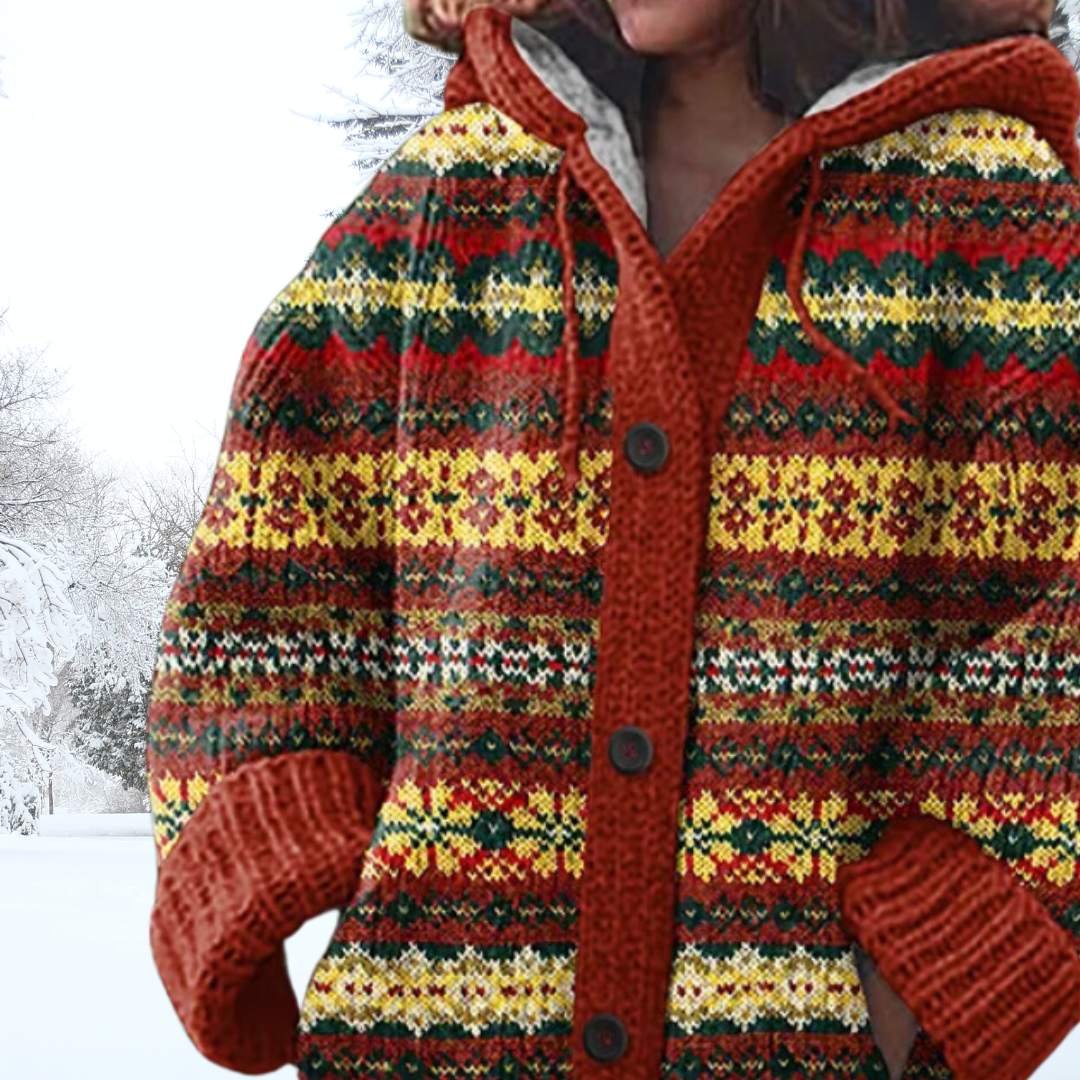 Eden | Jacquard Cardigan met patroon