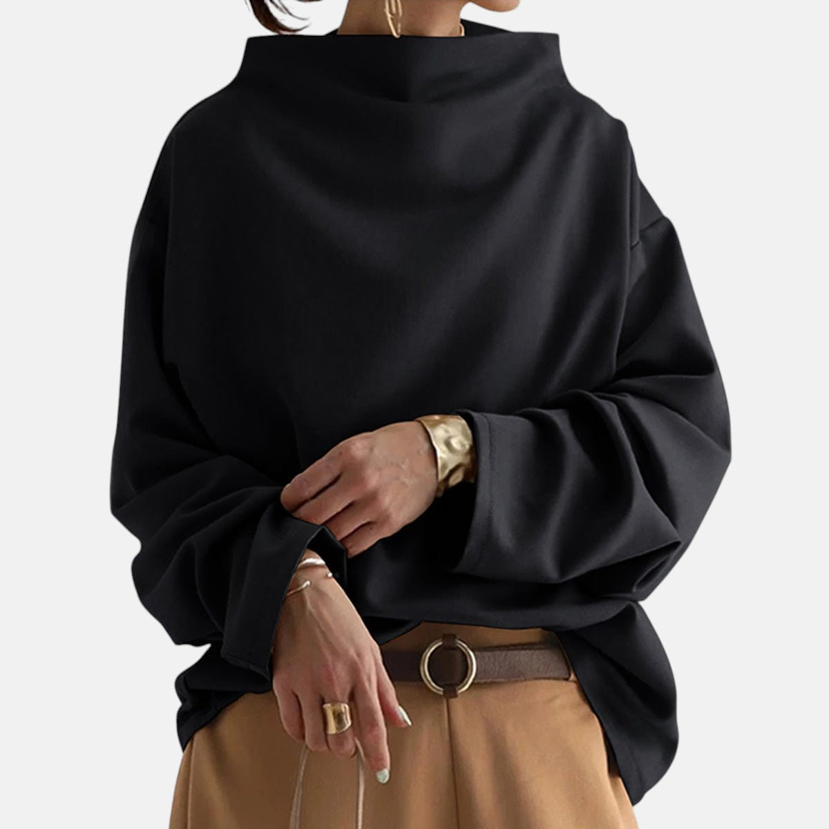 Gerjanne | Oversized trui met col