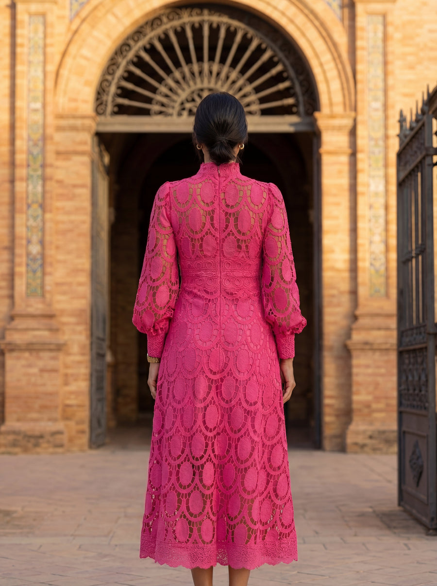 Elegante Carmona Zijde Jurk – Maison Claire et Sylvie
