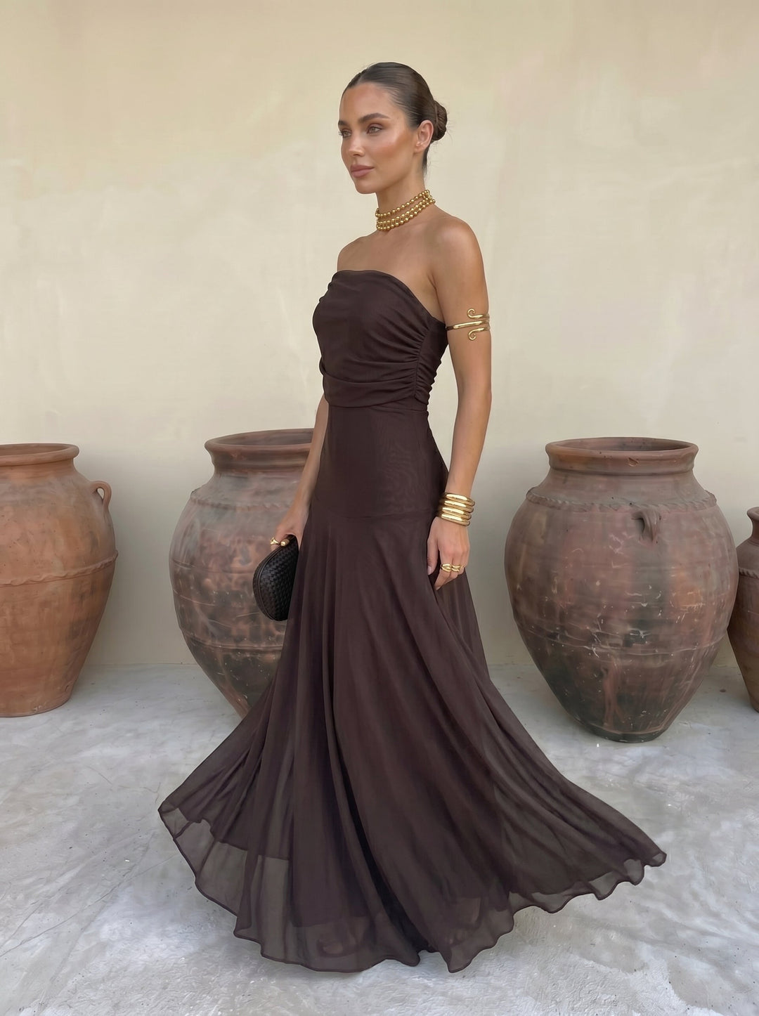 Elegante Simba Jurk van Zijde Tulle - Maison Claire en Sylvie