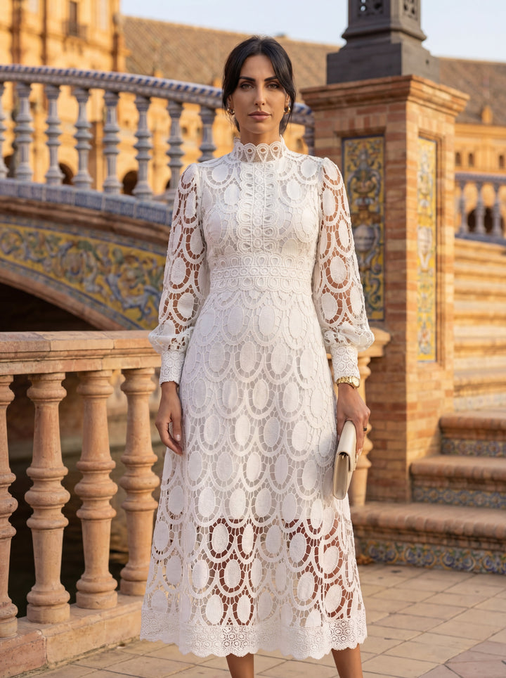 Elegante Carmona Zijde Jurk – Maison Claire et Sylvie