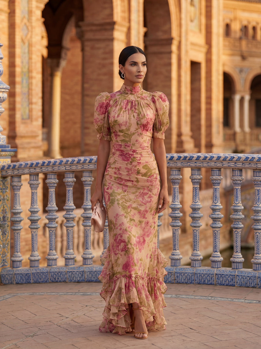 Elegante Zijde Robe Rosario – Huis Claire en Sylvie