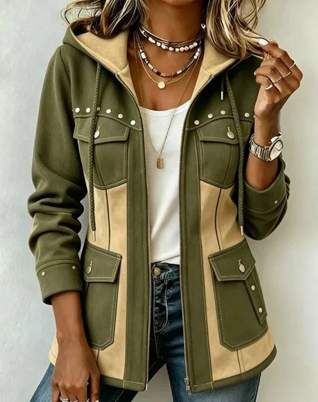 Susannah | Colorblocked hoodie jack