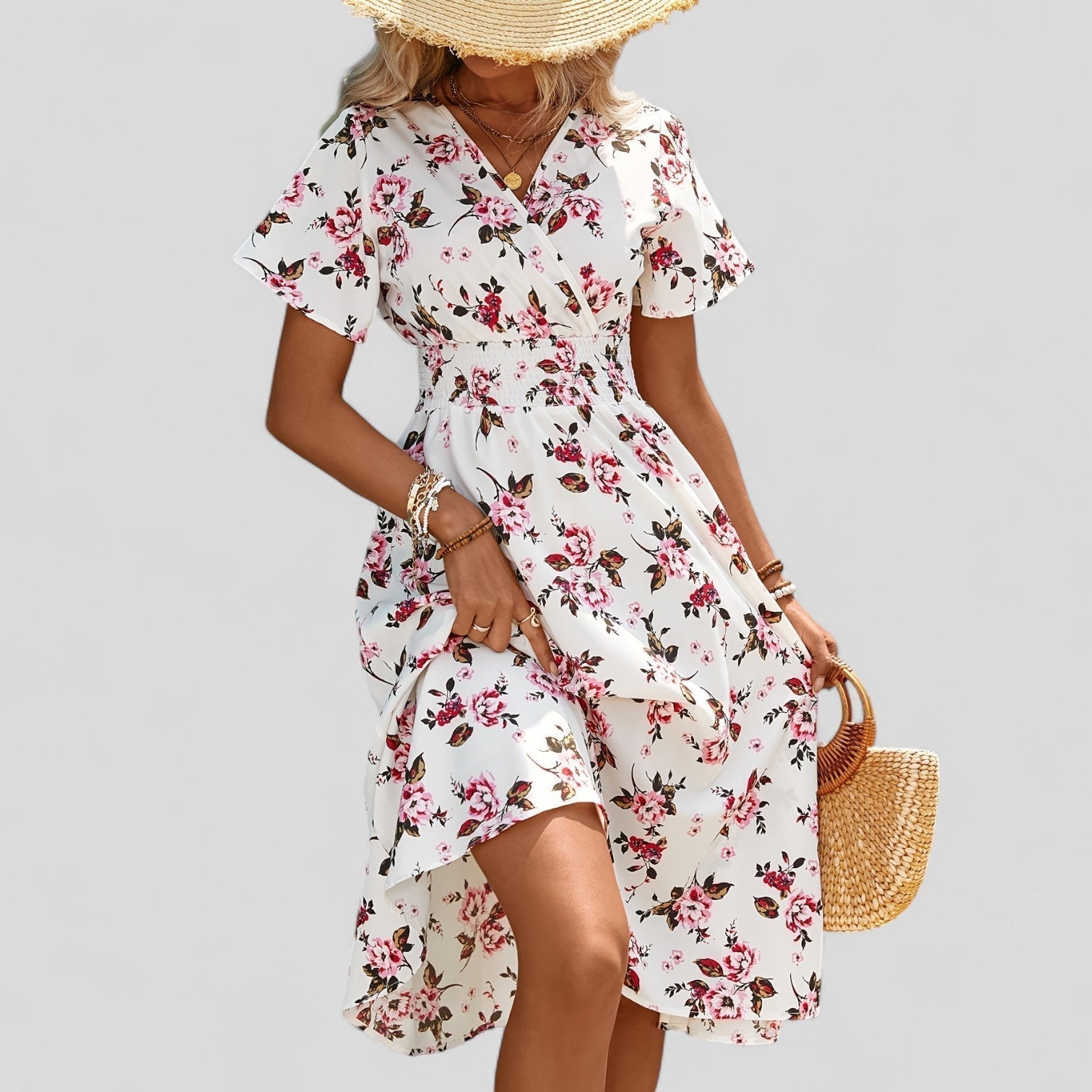 Gretalise | Comfortabele Zomer Midi Jurk
